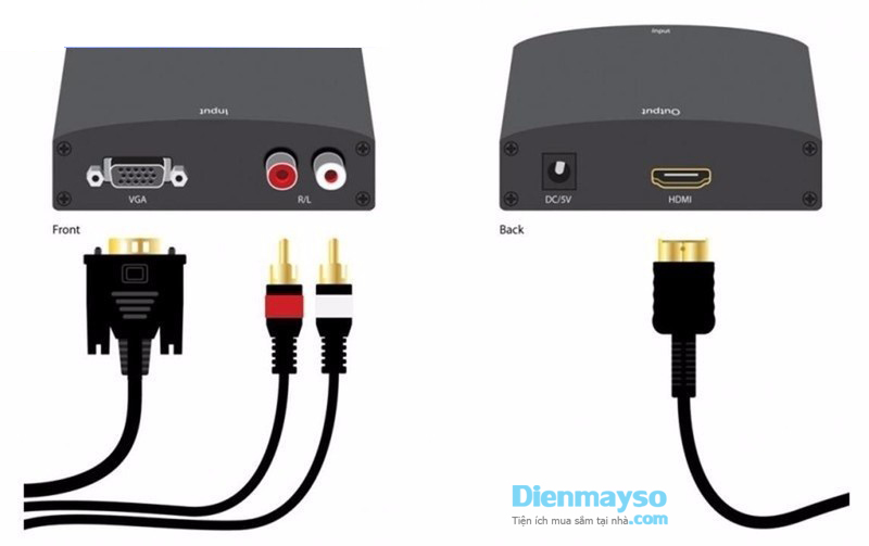 BOX CHUYỂN VGA RA HDMI